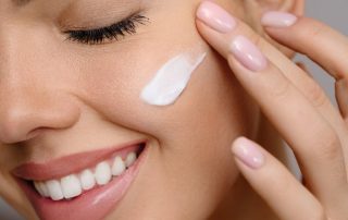 woman skin cream