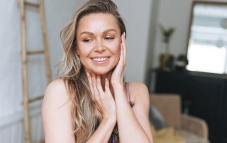 Woman fresh-faced with no makeup